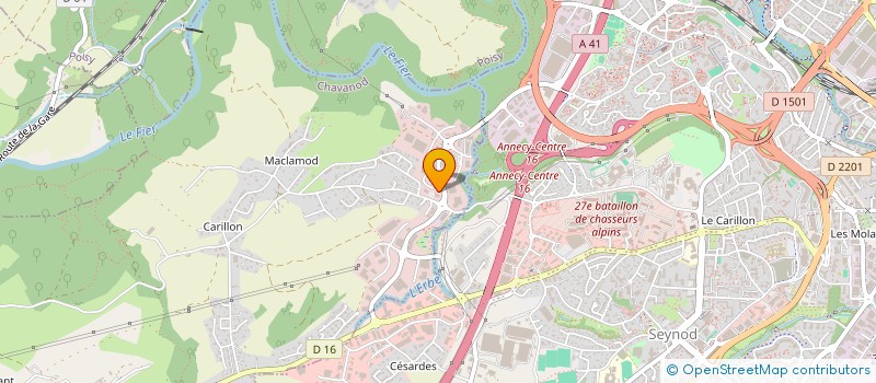 localisation de l'entreprise MADAME CECILE CHAFFANJON  CHAVANOD