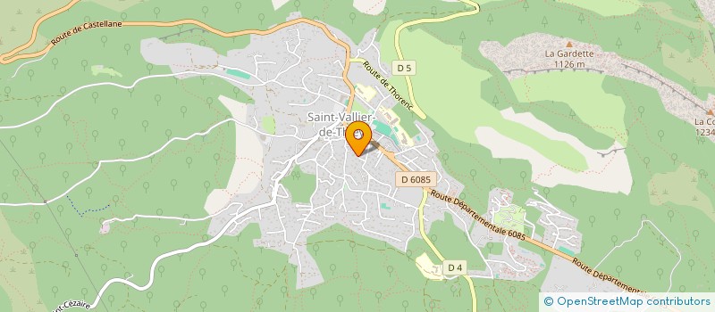 localisation de l'entreprise MADAME CECILE CHAMARD à SAINT-VALLIER-DE-THIEY