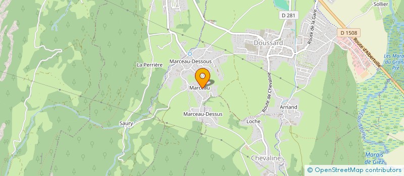localisation de l'entreprise MADAME CECILE CHAMPION à DOUSSARD
