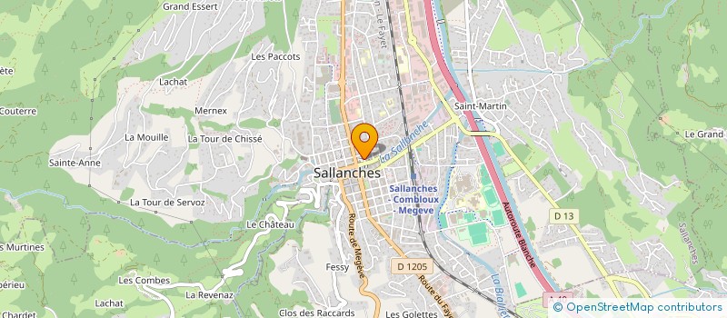 localisation de l'entreprise MADAME CECILE CHANAL  SALLANCHES