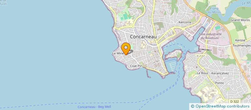 localisation de l'entreprise MADAME CECILE CHAPELLE à CONCARNEAU