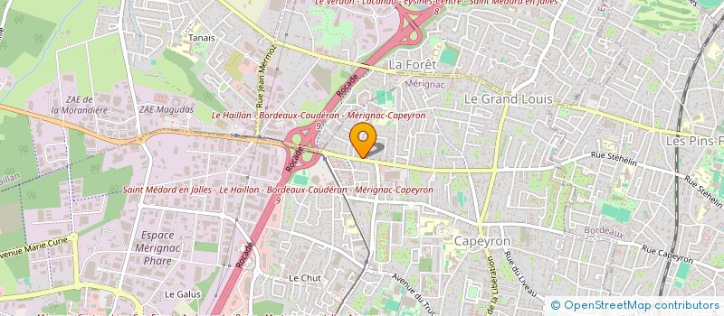 localisation de l'entreprise MADAME CECILE CHAPUIS à MERIGNAC