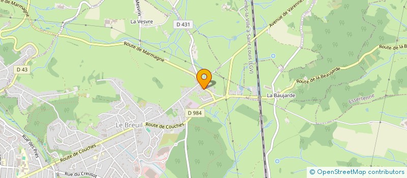 localisation de l'entreprise MADAME CECILE CHARLEUX  LE BREUIL