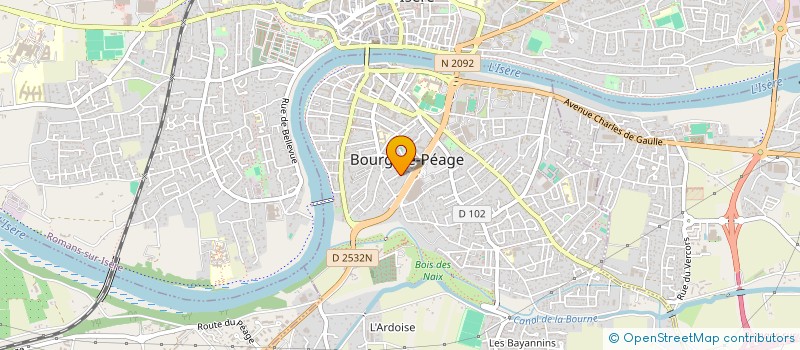 localisation de l'entreprise MADAME CECILE CHARRIN  BOURG-DE-PEAGE