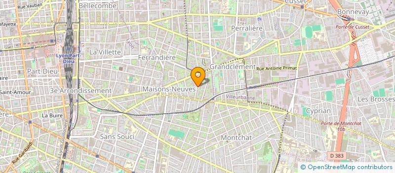 localisation de l'entreprise MADAME CECILE CHARTRE  VILLEURBANNE