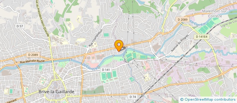 localisation de l'entreprise MADAME CECILE CHASSAGNE  BRIVE-LA-GAILLARDE