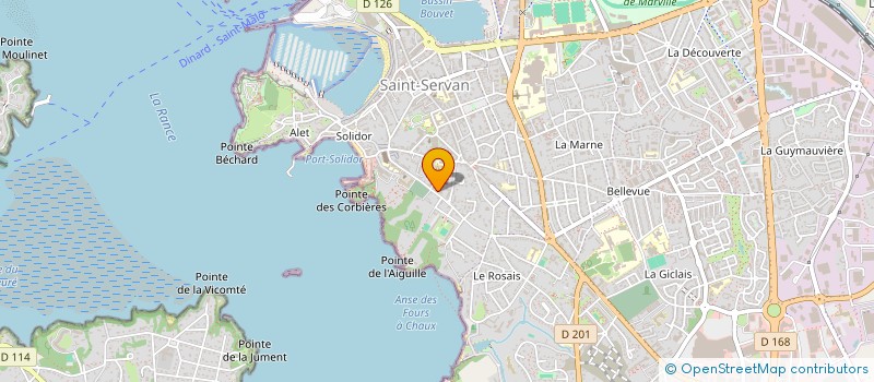 localisation de l'entreprise MADAME CECILE CHASSE  SAINT-MALO