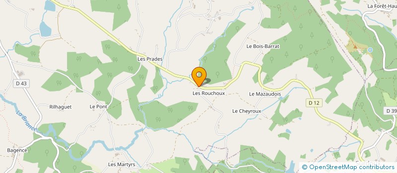 localisation de l'entreprise MADAME CECILE CHATARD à LA CROISILLE-SUR-BRIANCE