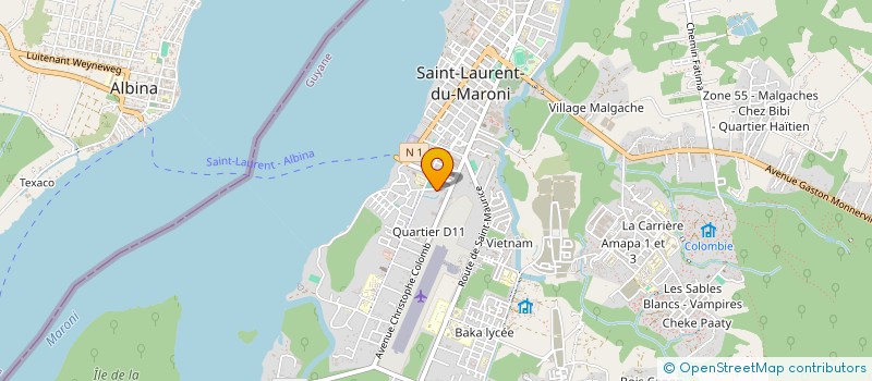 localisation de l'entreprise MADAME CECILE CHATELAIN à SAINT LAURENT DU MARONI
