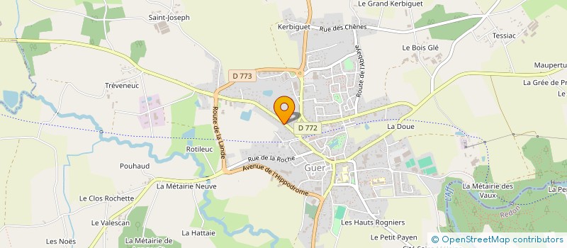 localisation de l'entreprise MADAME CECILE CHAUVEL  GUER