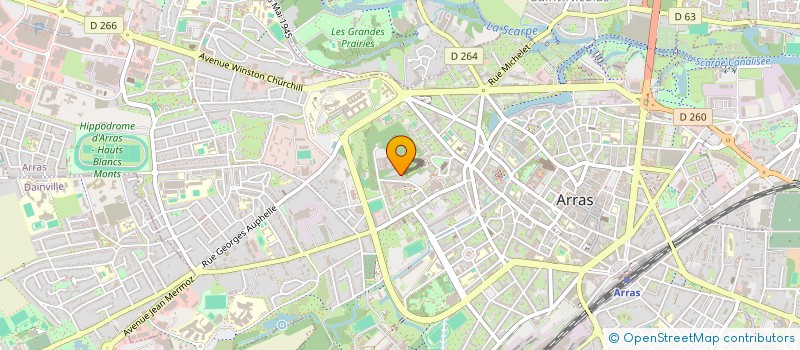 localisation de l'entreprise MADAME CECILE CHERET à ARRAS