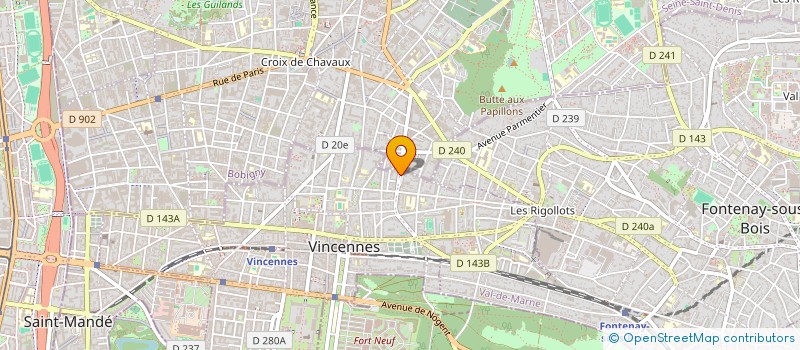 localisation de l'entreprise MADAME CECILE CHEVRE QUINSLOT  VINCENNES