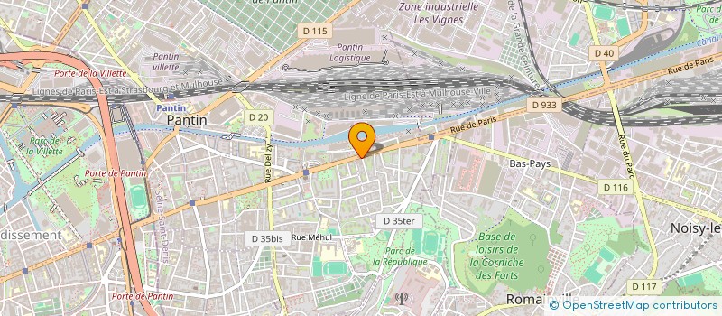 localisation de l'entreprise MADAME CECILE CHEZE  PANTIN