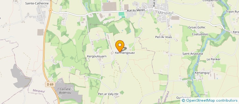 localisation de l'entreprise MADAME CECILE CHOQUER  PLOUVORN