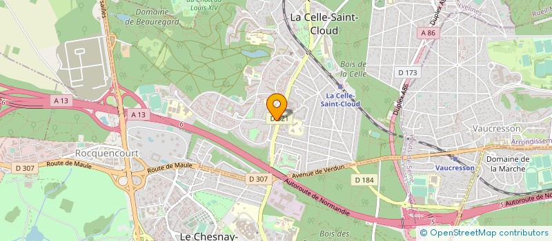 localisation de l'entreprise MADAME CECILE CHOUQUAIS  LA CELLE-SAINT-CLOUD