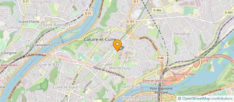 localisation de l'entreprise MADAME CECILE CHULLIAT  CALUIRE-ET-CUIRE