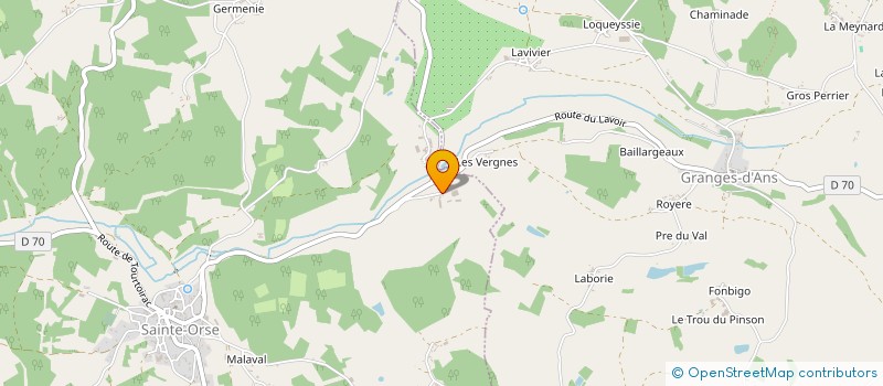 localisation de l'entreprise MADAME CECILE CLAIRGEON  SAINTE-ORSE