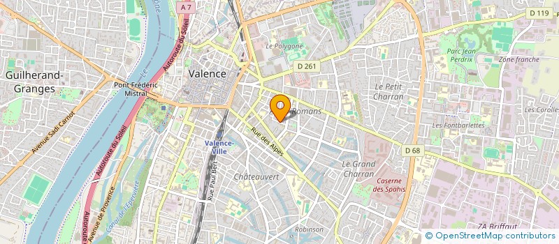localisation de l'entreprise MADAME CECILE CLAVEL  VALENCE