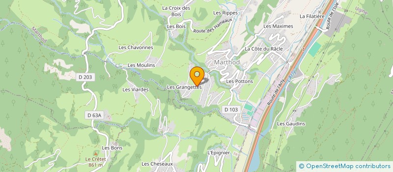 localisation de l'entreprise MADAME CECILE CLERC  MARTHOD