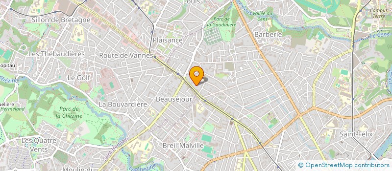 localisation de l'entreprise MADAME CECILE CLERGEAU  NANTES