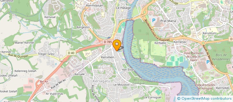 localisation de l'entreprise MADAME CECILE CLOAREC à QUIMPER