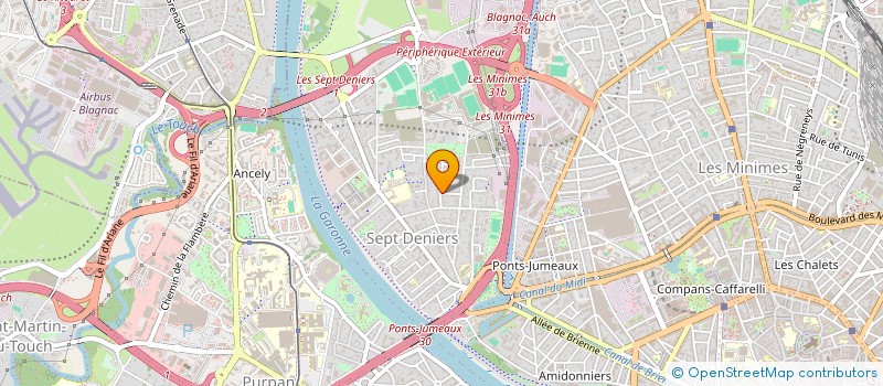 localisation de l'entreprise MADAME CECILE COEURET à TOULOUSE