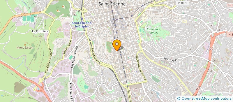 localisation de l'entreprise MADAME CECILE COFFY  SAINT-ETIENNE