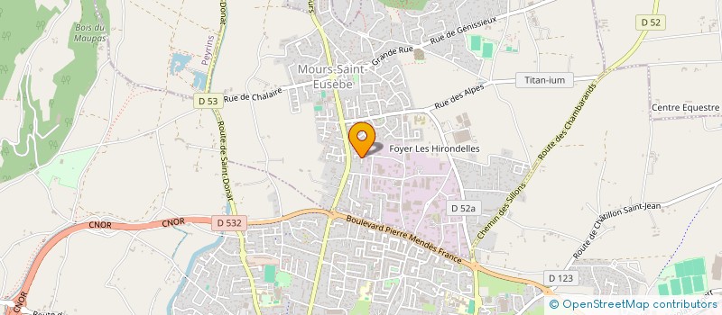 localisation de l'entreprise MADAME CECILE COLOMBAT  MOURS-SAINT-EUSEBE