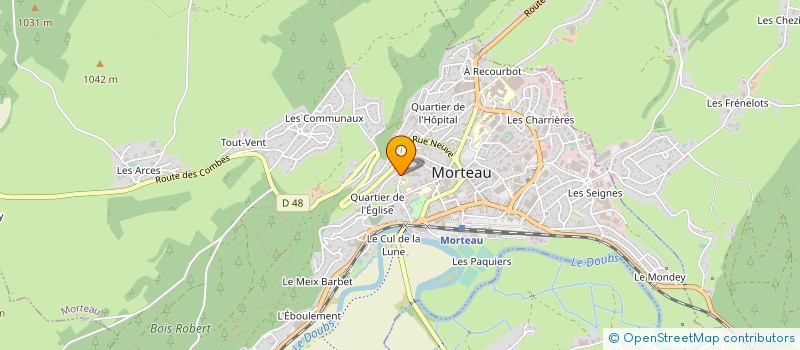 localisation de l'entreprise MADAME CECILE COMBAUT à MORTEAU