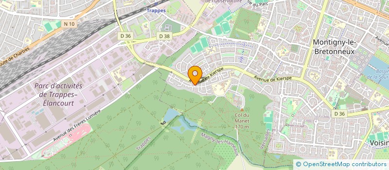 localisation de l'entreprise MADAME CECILE CONVERS  MONTIGNY-LE-BRETONNEUX