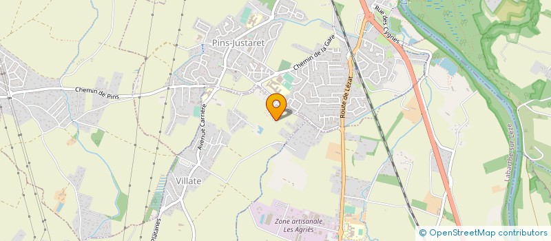 localisation de l'entreprise MADAME CECILE COQU  VILLATE