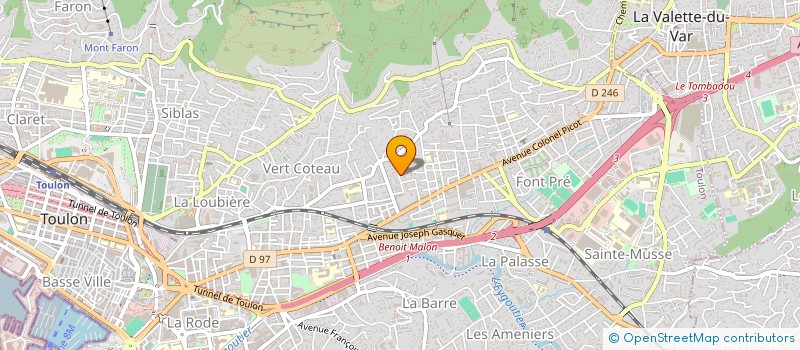 localisation de l'entreprise MADAME CECILE COQUEMPOT  TOULON