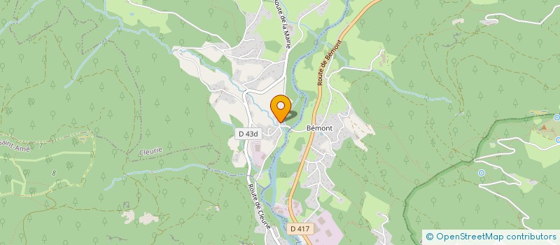 localisation de l'entreprise MADAME CECILE CORDEBARD  CLEURIE