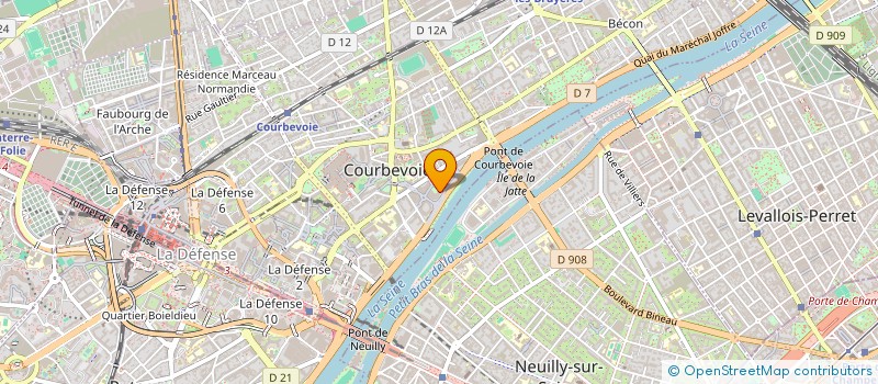 localisation de l'entreprise MADAME CECILE CORDIER à COURBEVOIE