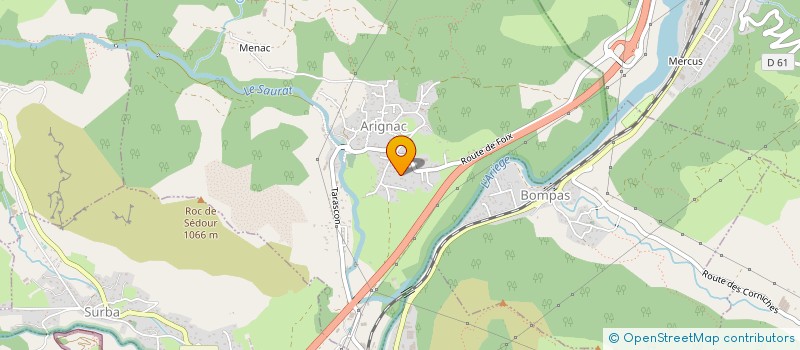 localisation de l'entreprise MADAME CECILE COSSAIS à ARIGNAC