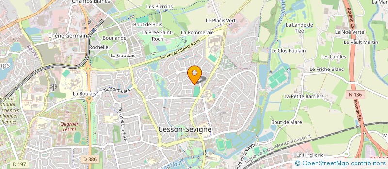 localisation de l'entreprise MADAME CECILE COSSON  CESSON-SEVIGNE