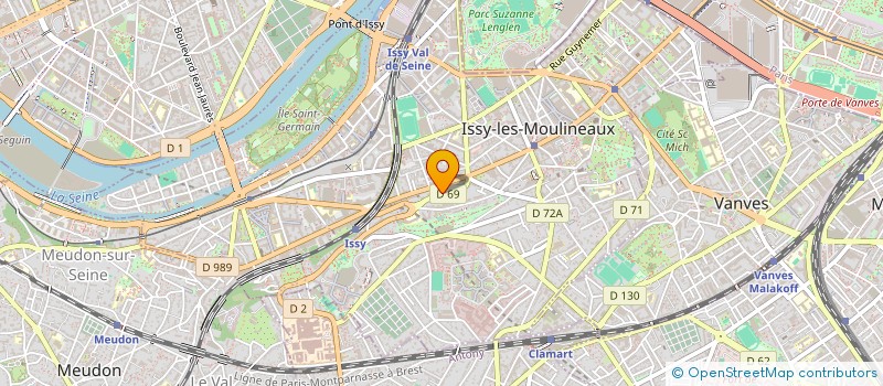 localisation de l'entreprise MADAME CECILE COSSON à ISSY-LES-MOULINEAUX