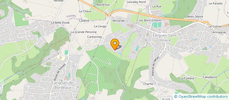 localisation de l'entreprise MADAME CECILE COSYN  CARIGNAN-DE-BORDEAUX