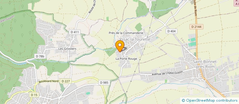 localisation de l'entreprise MADAME CECILE COTTIER  YSSAC-LA-TOURETTE