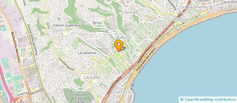 localisation de l'entreprise MADAME CECILE COUDERC à NICE