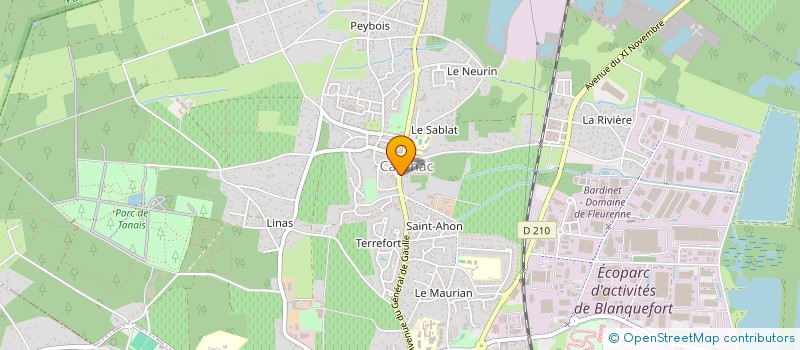 localisation de l'entreprise MADAME CECILE COUDON à BLANQUEFORT