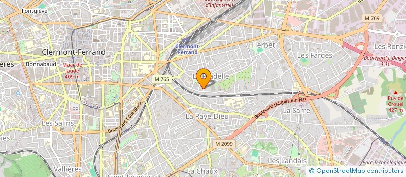 localisation de l'entreprise MADAME CECILE COUDY  CLERMONT-FERRAND