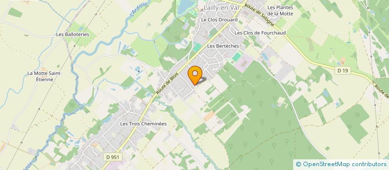 localisation de l'entreprise MADAME CECILE COUPRIE à LAILLY-EN-VAL