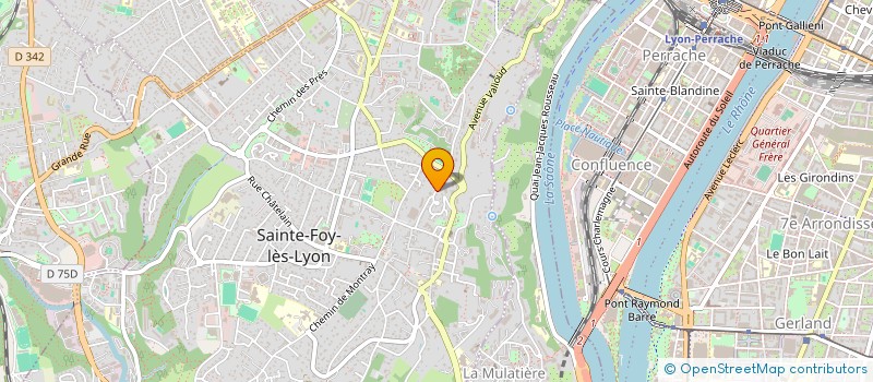 localisation de l'entreprise MADAME CECILE COURBON à SAINTE-FOY-LES-LYON