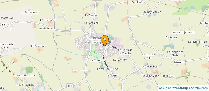 localisation de l'entreprise MADAME CECILE COURTOIS  PARTHENAY-DE-BRETAGNE