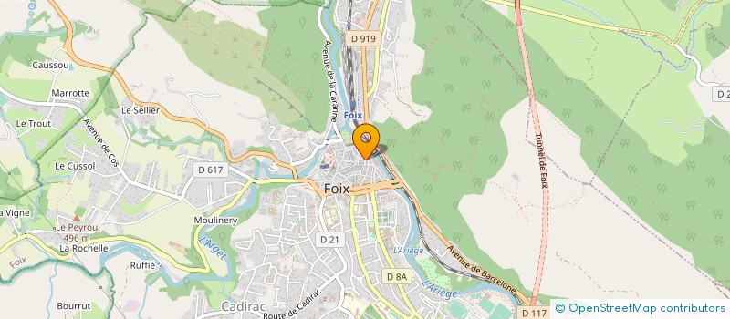 localisation de l'entreprise MADAME CECILE CRISPEL à FOIX