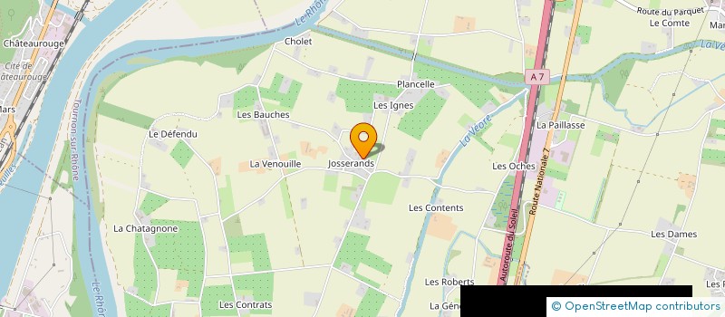 localisation de l'entreprise MADAME CECILE CROS à ETOILE-SUR-RHONE