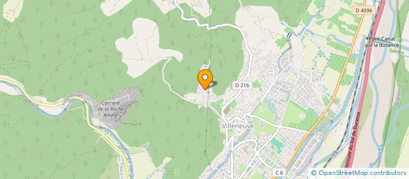 localisation de l'entreprise MADAME CECILE CROZE  VILLENEUVE