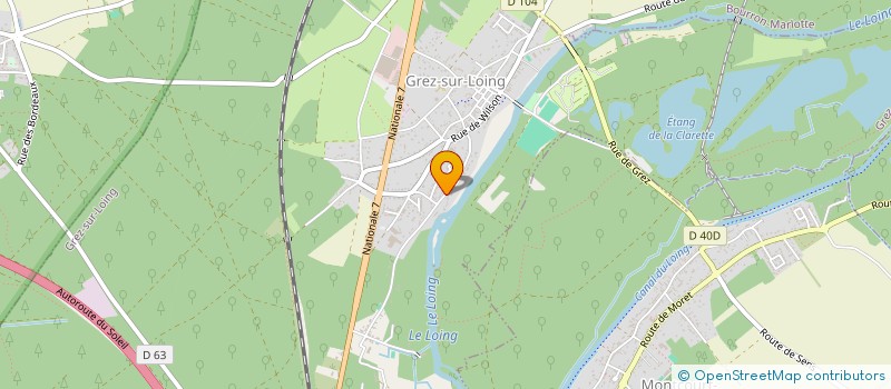 localisation de l'entreprise MADAME CECILE CUVELLIER  GREZ-SUR-LOING