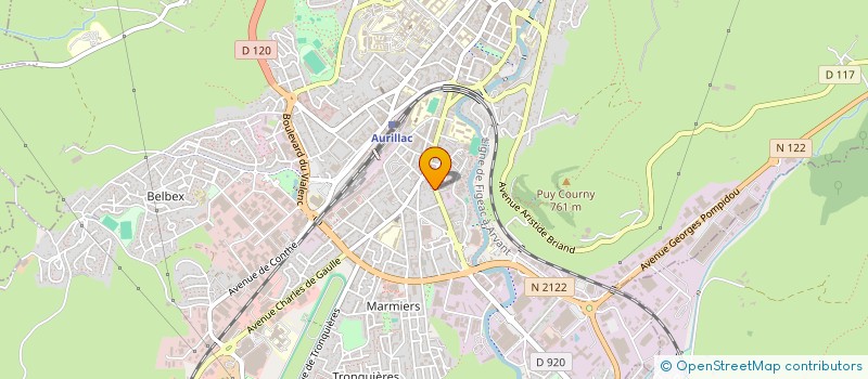 localisation de l'entreprise MADAME CECILE DALBOUZE à AURILLAC